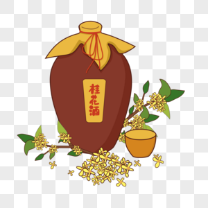 桂花佳酿香飘四溢，正版免抠素材（ID:401544087）免费下载